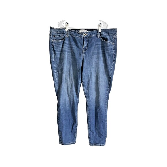 Torrid Denim Skinny Jeans Medium Wash Cotton Blue Women Plus Size 22 - Picture 1 of 6